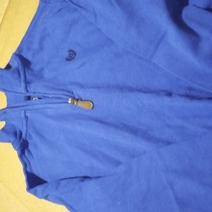 Chaps long sleeve half zip medium 1012 blue